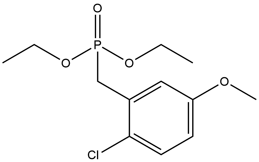 Diethyl P-[(2-chloro-5-methoxyphenyl)methyl]phosphonate,1021173-19-2,结构式