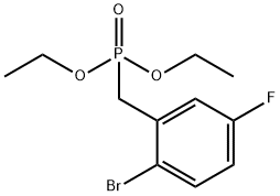 Phosphonic acid, P-[(2-bromo-5-fluorophenyl)methyl]-, diethyl ester Structure