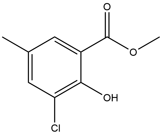 Methyl 3-chloro-2-hydroxy-5-methylbenzoate Structure