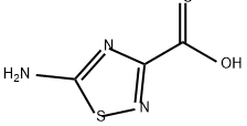 1,2,4-Thiadiazole-3-carboxylic acid, 5-amino- Structure