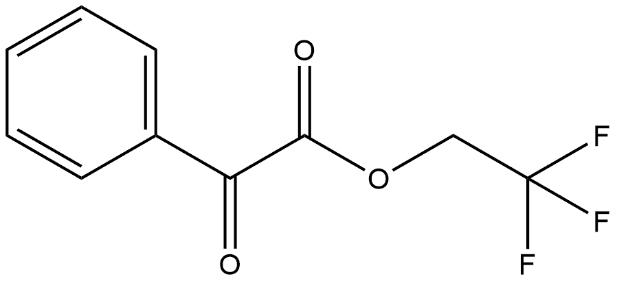 Benzeneacetic acid, α-oxo-, 2,2,2-trifluoroethyl ester Struktur