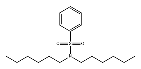 Benzenesulfonamide, N,N-dihexyl- Structure