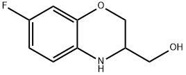 2H-1,4-Benzoxazine-3-methanol, 7-fluoro-3,4-dihydro- Structure