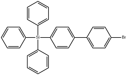 1,1'-Biphenyl, 4-bromo-4'-(triphenylsilyl)- Structure