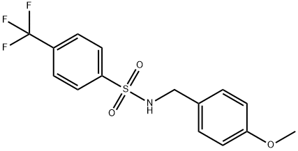 N-[(4-Methoxyphenyl)methyl]-4-(trifluoromethyl)benzenesulfonamide,1022816-54-1,结构式