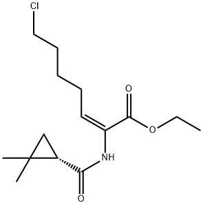 2-Heptenoic acid, 7-chloro-2-[[[(1S)-2,2-dimethylcyclopropyl]carbonyl]amino]-, ethyl ester, (2E)-|西司他丁杂质29