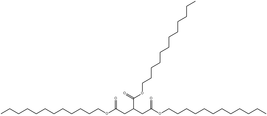 1,2,3-Propanetricarboxylic acid, 1,2,3-tridodecyl ester Structure