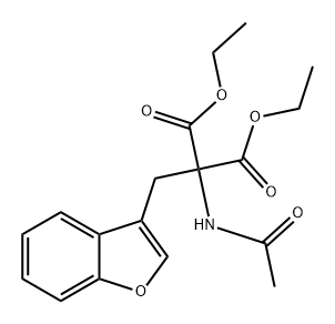 Propanedioic acid, 2-(acetylamino)-2-(3-benzofuranylmethyl)-, 1,3-diethyl ester