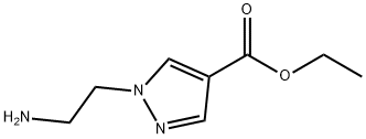 1H-Pyrazole-4-carboxylic acid, 1-(2-aminoethyl)-, ethyl ester,1023451-35-5,结构式