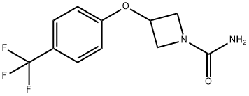 3-(4-(Trifluoromethyl)phenoxy)azetidine-1-carboxamide 结构式