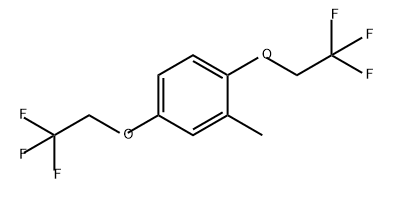 Benzene, 2-methyl-1,4-bis(2,2,2-trifluoroethoxy)- Structure