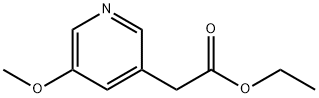 3-Pyridineacetic acid, 5-methoxy-, ethyl ester Structure