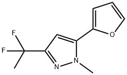 1024599-24-3 3-(1,1-Difluoroethyl)-5-(2-furanyl)-1-methyl-1H-pyrazole