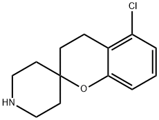 Spiro[2H-1-benzopyran-2,4'-piperidine], 5-chloro-3,4-dihydro- Structure