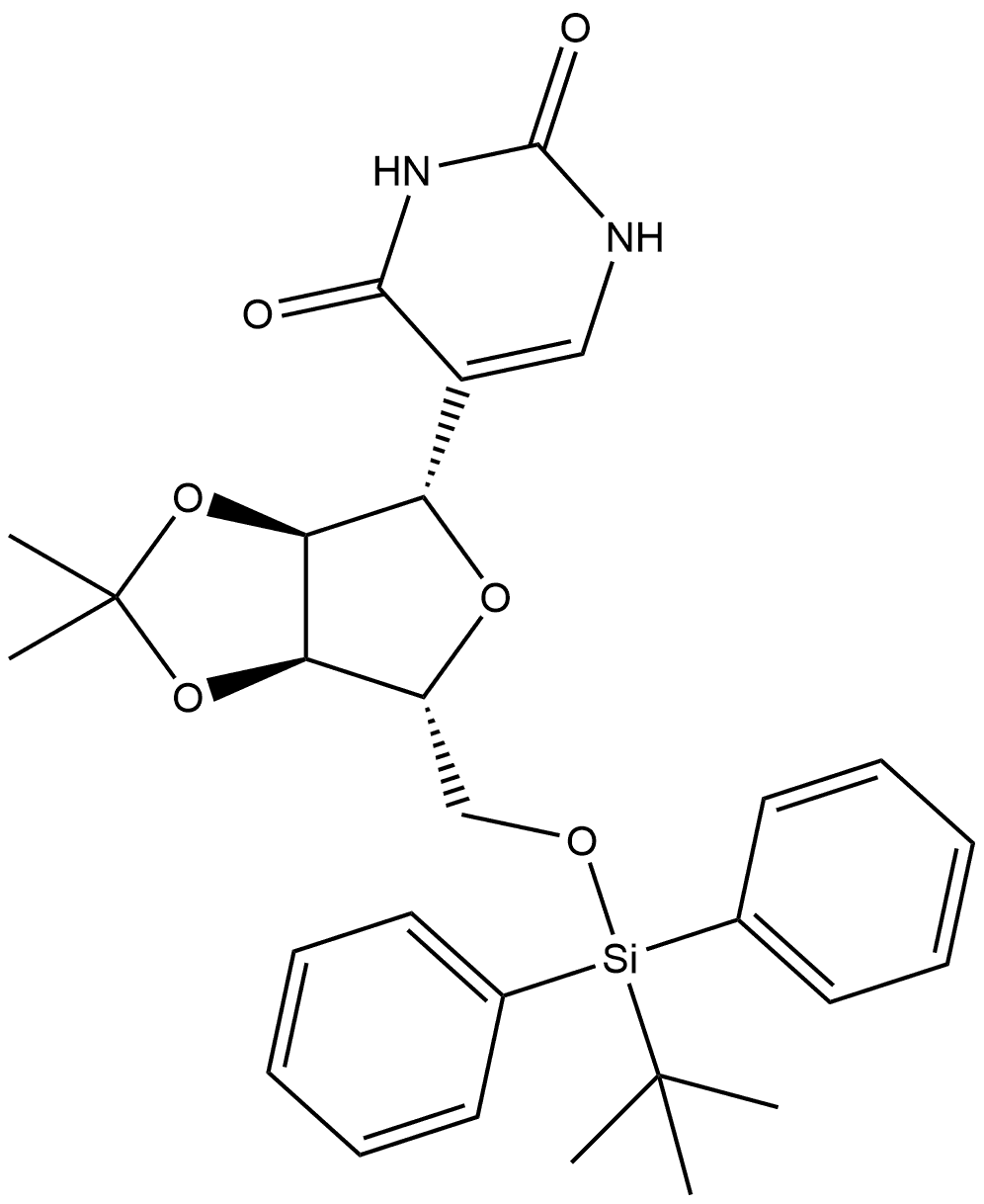 2,4(1H,3H)-Pyrimidinedione, 5-[5-O-[(1,1-dimethylethyl)diphenylsilyl]-2,3-O-(1-methylethylidene)-β-D-ribofuranosyl]-