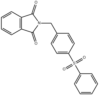 1H-Isoindole-1,3(2H)-dione, 2-[[4-(phenylsulfonyl)phenyl]methyl]- Struktur