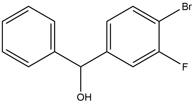 (4-bromo-3-fluorophenyl)(phenyl)methanol Structure