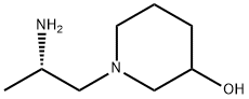 3-Piperidinol, 1-[(2S)-2-aminopropyl]- Struktur