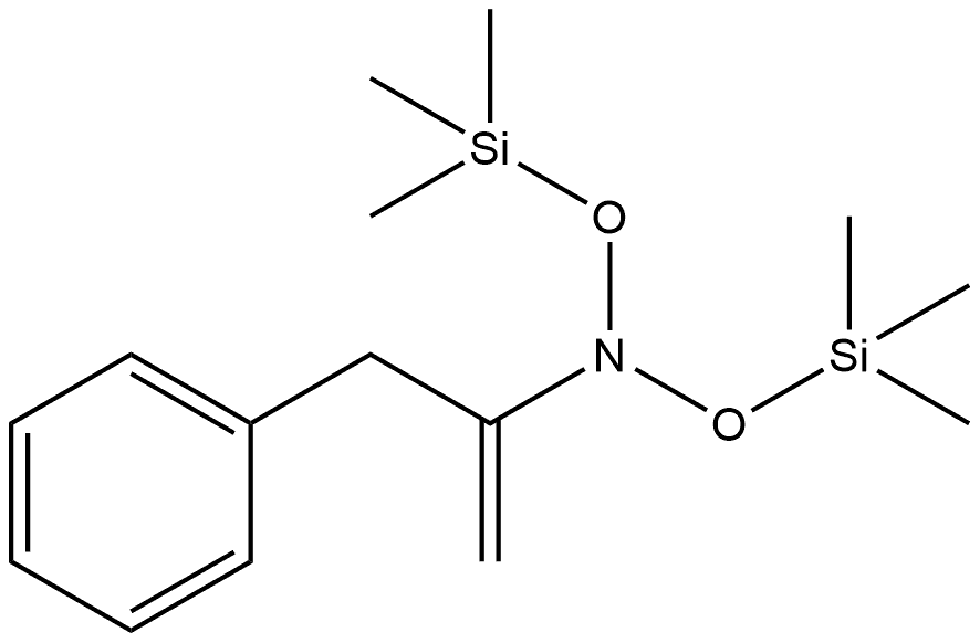 Benzeneethanamine, α-methylene-N,N-bis[(trimethylsilyl)oxy]- Structure