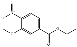 Benzoic acid, 3-methoxy-4-nitro-, ethyl ester Struktur