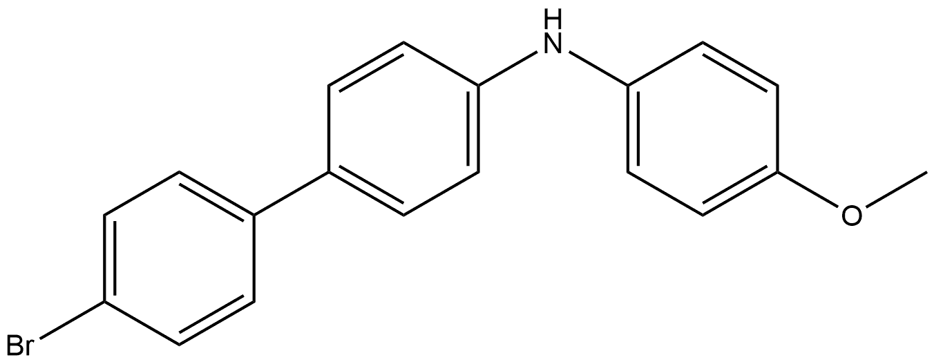 4′-Bromo-N-(4-methoxyphenyl)[1,1′-biphenyl]-4-amine 结构式