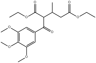 Pentanedioic acid, 3-methyl-2-(3,4,5-trimethoxybenzoyl)-, 1,5-diethyl ester Structure