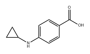 Benzoic acid, 4-(cyclopropylamino)- Struktur