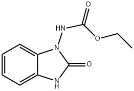 Carbamic acid, (2,3-dihydro-2-oxo-1H-benzimidazol-1-yl)-, ethyl ester (9CI) Struktur