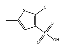2-氯-5-甲基噻吩-3-磺酸 结构式