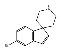 Spiro[1H-indene-1,4'-piperidine], 5-bromo- Structure