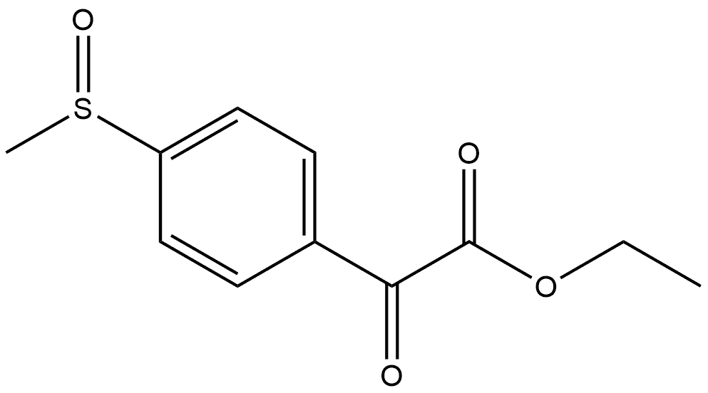 Ethyl 4-(methylsulfinyl)-α-oxobenzeneacetate Structure