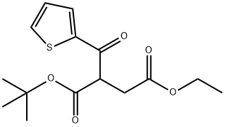 Butanedioic acid, 2-(2-thienylcarbonyl)-, 1-(1,1-dimethylethyl) 4-ethyl ester Structure