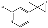 Pyridine, 2-chloro-4-(2-methyl-2-oxiranyl)- 结构式