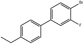 1,1'-Biphenyl, 4-bromo-4'-ethyl-3-fluoro- 结构式