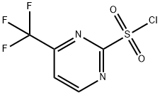 4-(Trifluoromethyl)pyrimidine-2-sulfonyl chloride 结构式