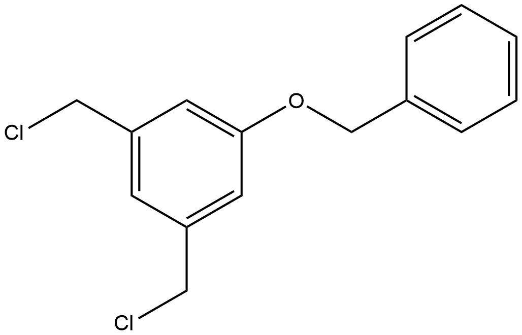 1,3-Bis(chloromethyl)-5-(phenylmethoxy)benzene Structure