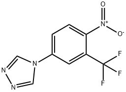 4H-1,2,4-Triazole, 4-[4-nitro-3-(trifluoromethyl)phenyl]- 结构式