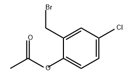 Phenol, 2-(bromomethyl)-4-chloro-, 1-acetate Structure