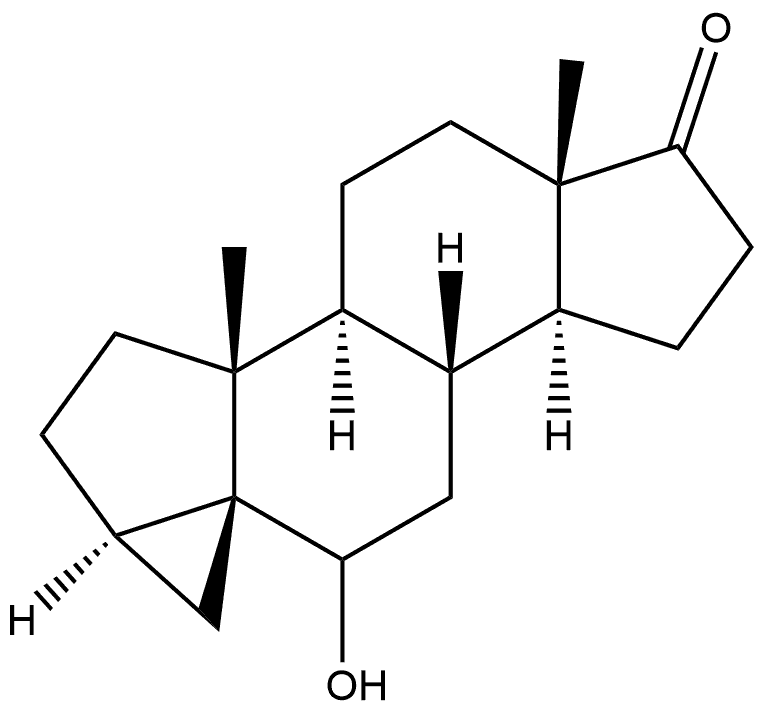 3,5-Cycloandrostan-17-one, 6-hydroxy-, (3α,5R)- Structure