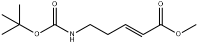 2-Pentenoic acid, 5-[[(1,1-dimethylethoxy)carbonyl]amino]-, methyl ester, (2E)-