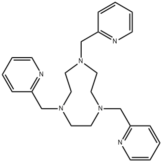 1H-1,4,7-Triazonine, octahydro-1,4,7-tris(2-pyridinylmethyl)- Structure