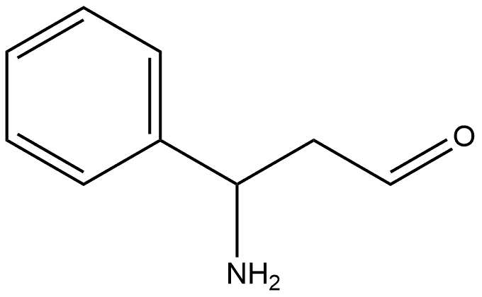 Benzenepropanal, β-amino- 化学構造式