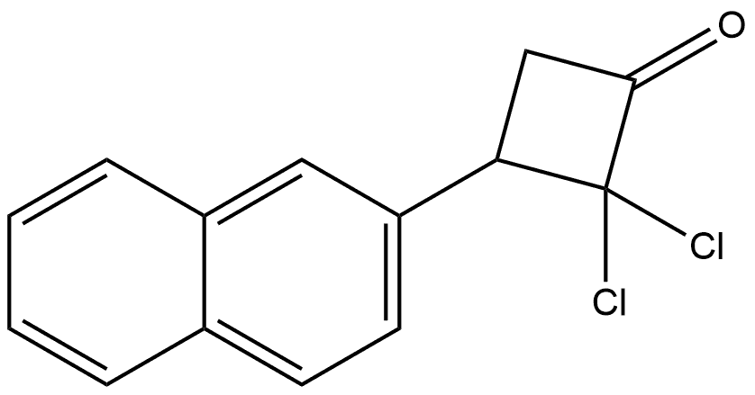 2,2-dichloro-3-(2-naphthyl)cyclobutanone Structure