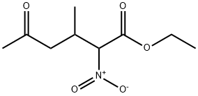 Ethyl 3-Methyl-2-nitro-5-oxohexanoate 化学構造式