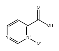 4-Pyrimidinecarboxylic acid, 3-oxide Struktur