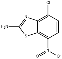 2-Benzothiazolamine, 4-chloro-7-nitro-,1030426-16-4,结构式