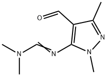 Methanimidamide, N'-(4-formyl-1,3-dimethyl-1H-pyrazol-5-yl)-N,N-dimethyl- Structure