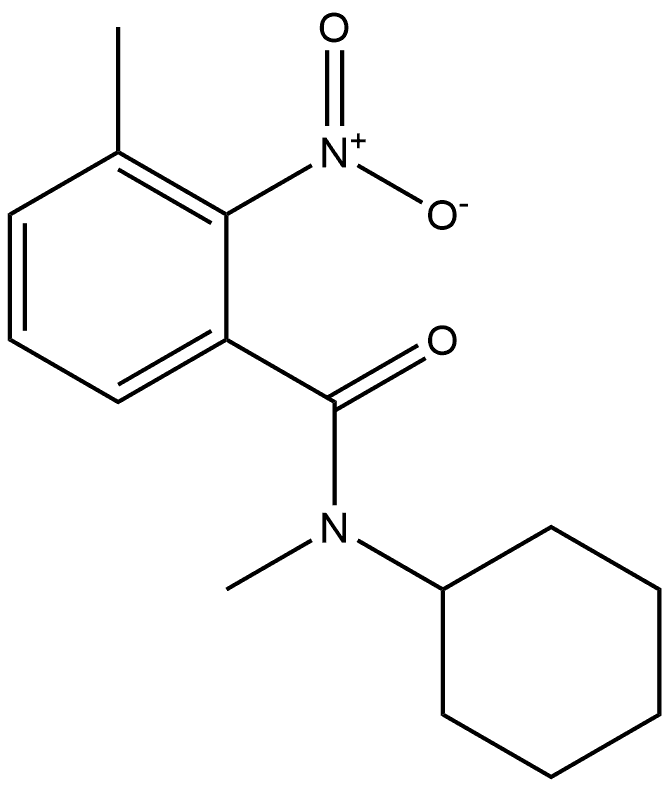 N-cyclohexyl-N,3-dimethyl-2-nitrobenzamide,1031048-63-1,结构式