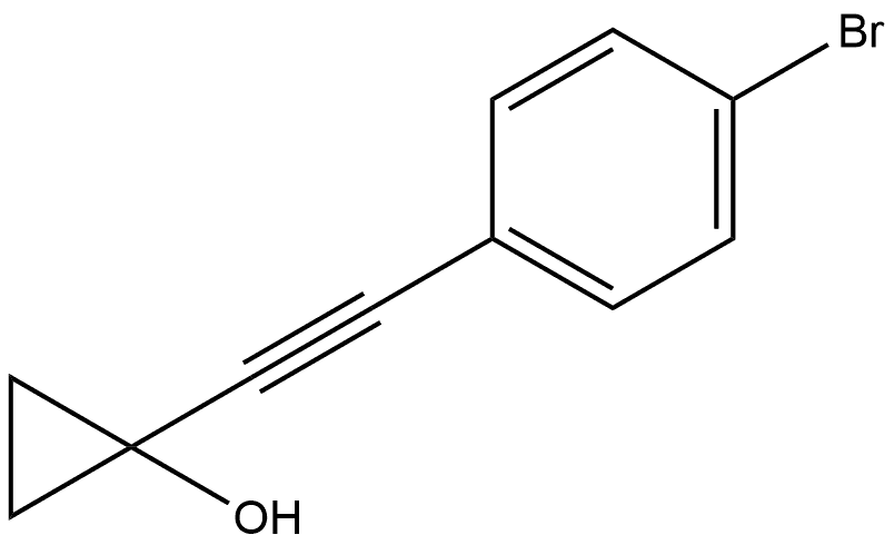 1-((4-bromophenyl)ethynyl)cyclopropanol Structure