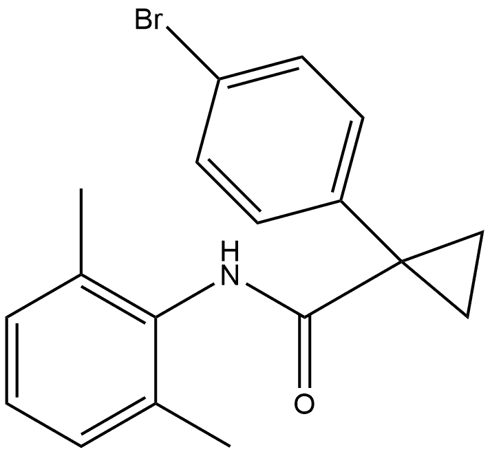 1-(4-Bromophenyl)-N-(2,6-dimethylphenyl)cyclopropanecarboxamide 结构式